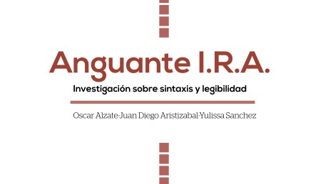 Aguante IRA-Oscar Alzate-Juan Diego Aristizabal-Yulissa Sanchez
